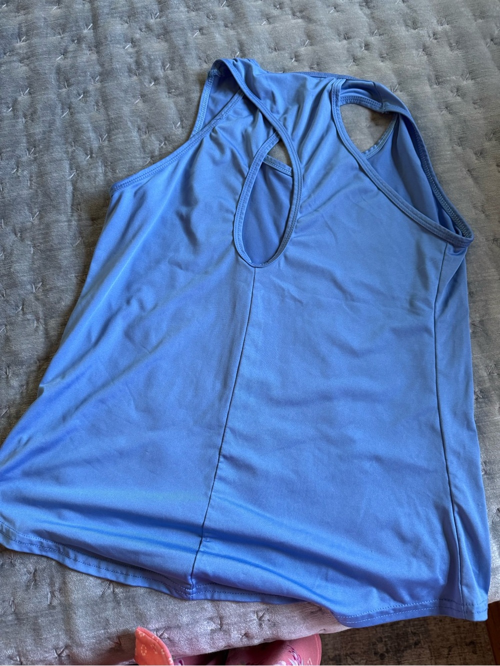 Women's Performance Racerback Tank Top - Blue - Picture 2 of 2